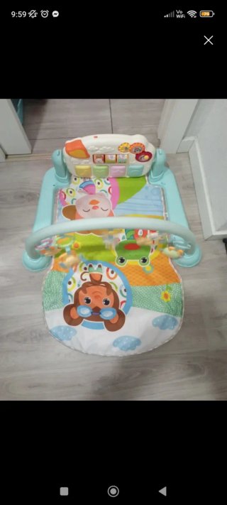Tapete de juegos para bebé con piano