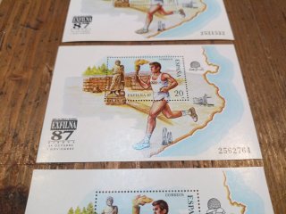 3 Sellos España 1987 EXFILNA 87