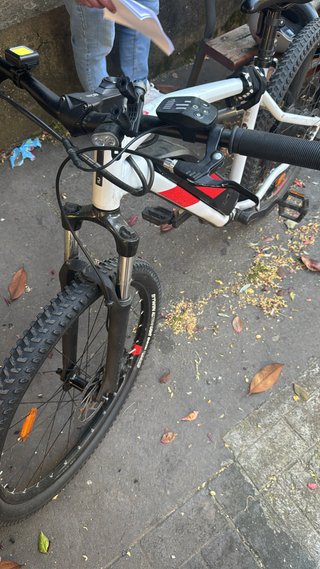 Bici Eléctrica Decathlon Blanca