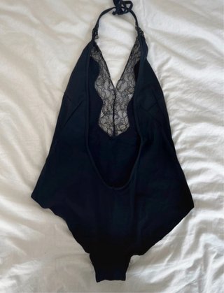 Top Zara nero con pizzo
