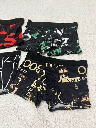 Lote 4 boxers estampados nuevos talla M