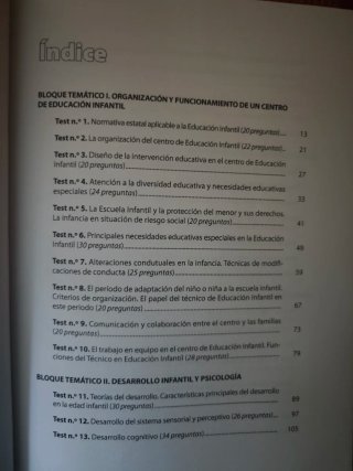 Técnico/a Superior en Educación Infantil. Test ...