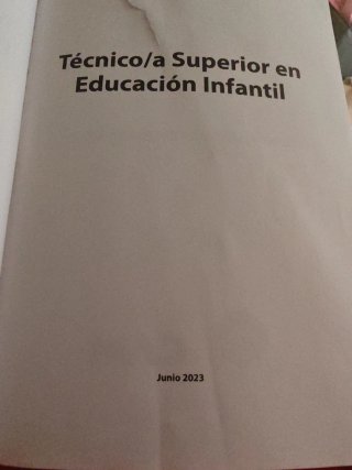 Técnico/a Superior en Educación Infantil. Test ...