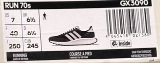 Zapatillas Adidas Blancas y Negras
