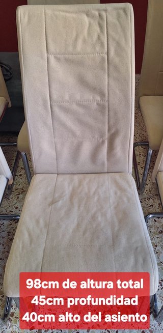 Lote de 6 sillas de comedor