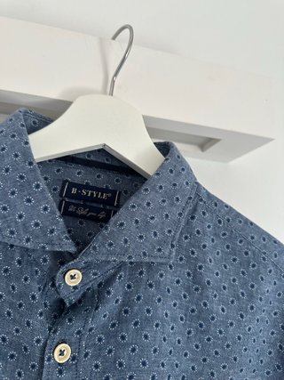 Camicia B-Style Uomo Fantasia Blu Tg. M