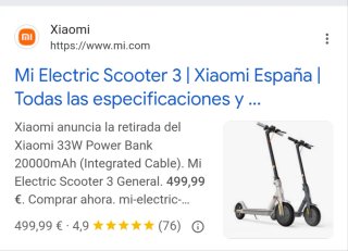 Patinete Eléctrico Xiaomi Pro 3(urgente)