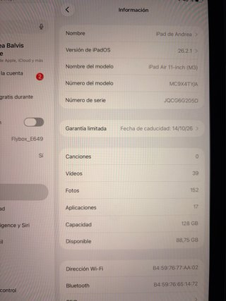 iPad Air 11 Azul con Teclado