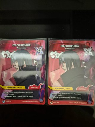 2x Itachi Uchiha Amaterasu Naruto Mythos TCG