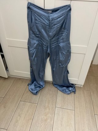 Conjunto Zara: Chaqueta Bomber y Pantalón Fluido