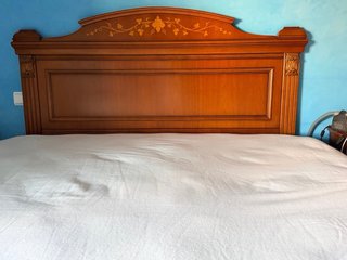 Cabecero madera cerezo maciza vintage