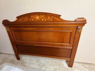 Cabecero madera cerezo maciza vintage