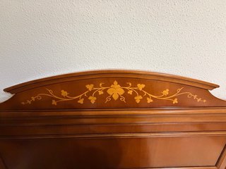 Cabecero madera cerezo maciza vintage