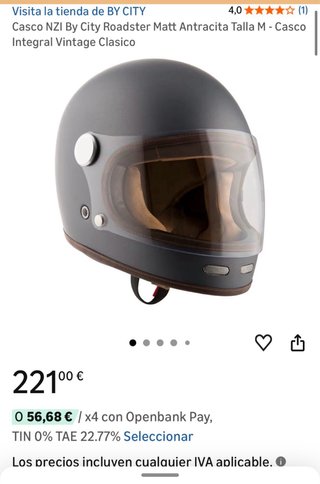 Casco By City Integral Gris Mate