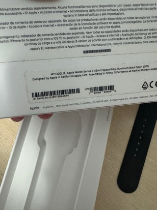 Apple Watch Series 3 42mm Negro