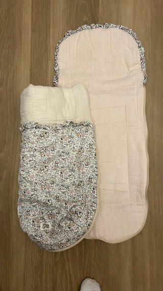 Saco capazo bebé estampado floral