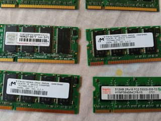 Pack 8 Memorias RAM Hynix y Transcend