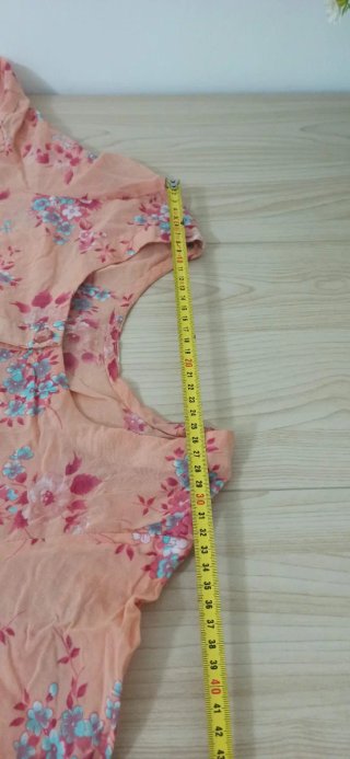Blusa floreale arancione