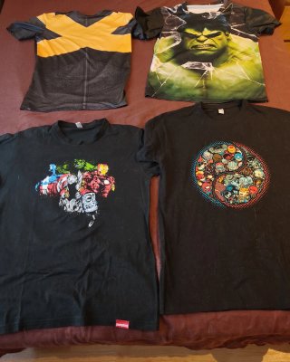 Pack 4 Camisetas Marvel