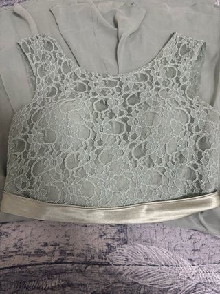 Vestido de fiesta verde