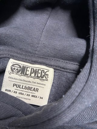Sudadera One Piece Hombre Chopper Pul&Bear Gris XS