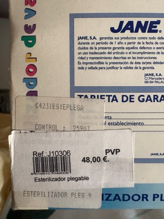 Esterilizador de biberones Jane Viaje