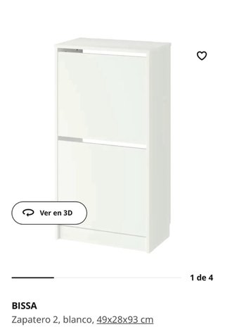 Zapatero Blanco Ikea Madera