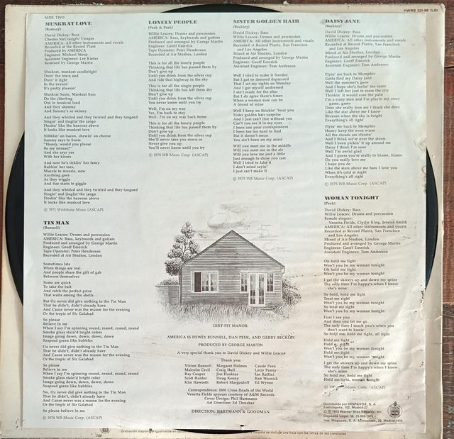 America - History America's Greatest Hits LP
