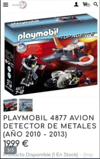 Playmobil Avión Detector Metales Astronauta