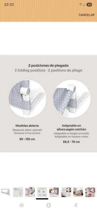 Barrera Interbaby de Cama para Bebés y Niños