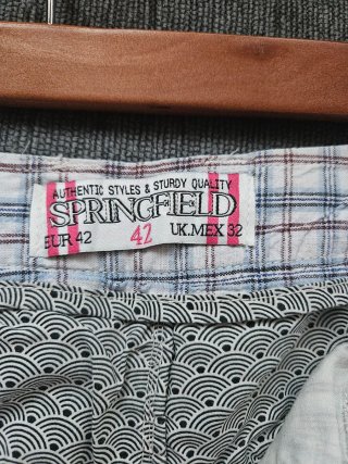 Pantalón corto Springfield cuadros hombre