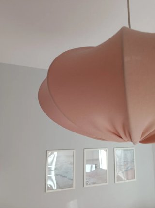 Lámpara Techo Rosa Ikea Tela