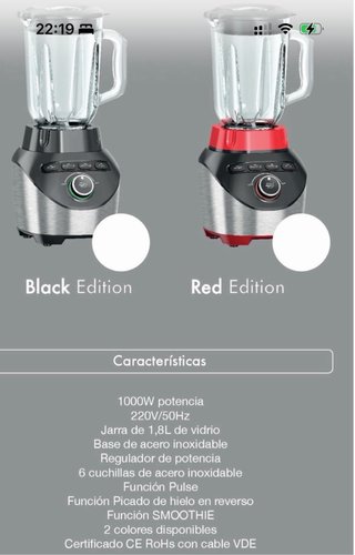 Batidora de vaso / Licuadora