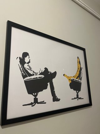 Póster Banksy con marco