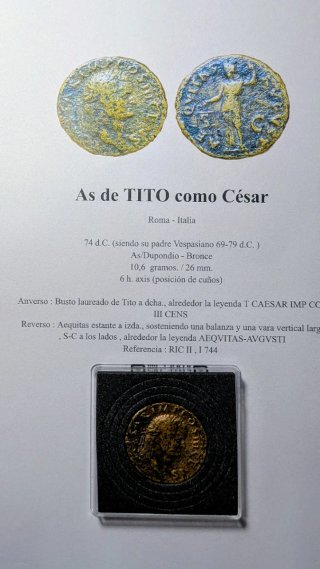As Tito 74 d.C. "como César"