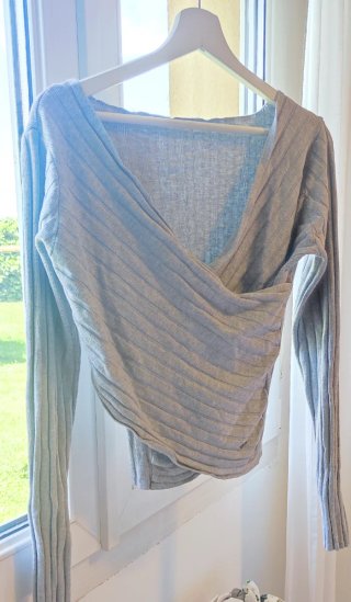 Maglione fine punto grigio incrociato Pepe Jeans Taglia S