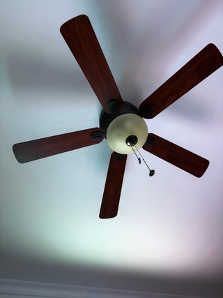 Ventilador de techo nuevo madera y plástico