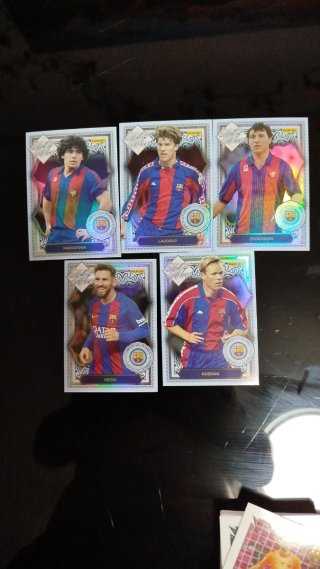 Lote 5 cromos FC Barcelona Hall of Heroes