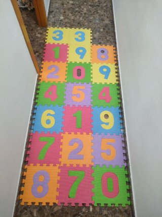 Puzzle de suelo números acolchado