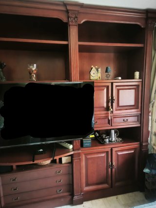 Mueble bar madera maciza