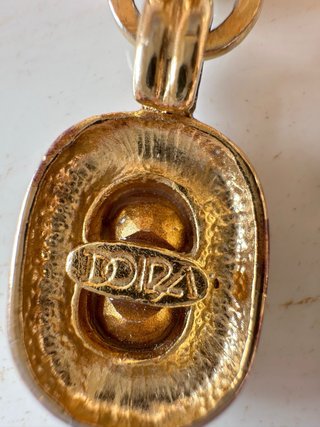Orecchini clip cristalli vintage dorati