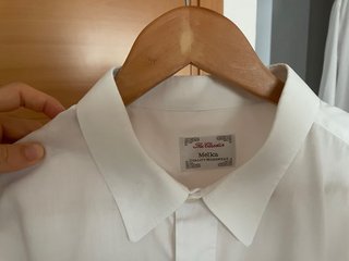 4 Camisas blanca hombre talla 46/48!