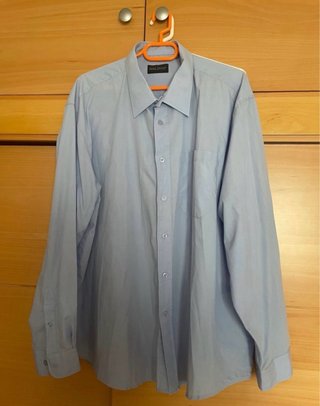 14 Camisas blanca + 1 azul hombre talla 46/48!