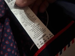 Americana azul El Ganso 52 con forro rojo
