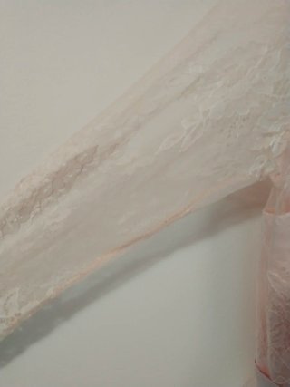 Vestido rosa de tul y encaje
