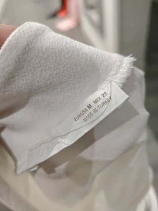 Vestito bianco Zara asimmetrico