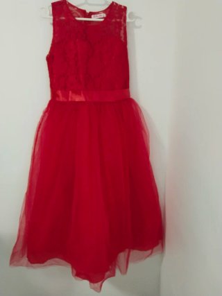 Vestido rojo de fiesta