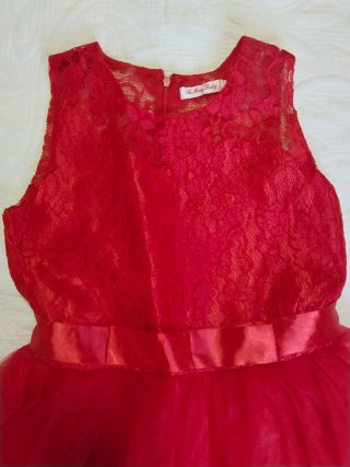 Vestido rojo de fiesta