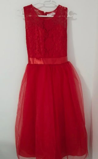 Vestido rojo de fiesta