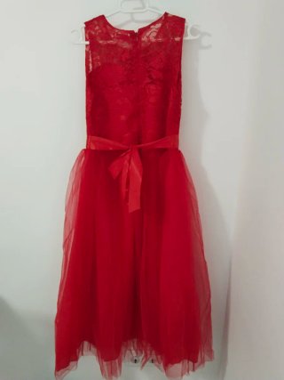 Vestido rojo de fiesta